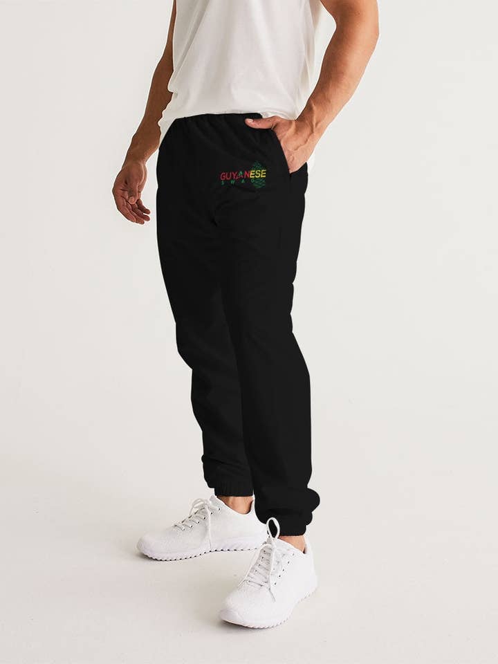 Black Guyanese Swag Guyana Map Men's Sweat Pants for wholesale on Faire5