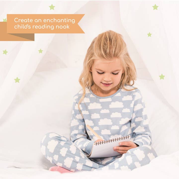 Bollepo - Wholesale Bed Canopy - Kids & Baby - Bed Canopy with Glowing Stars, White5