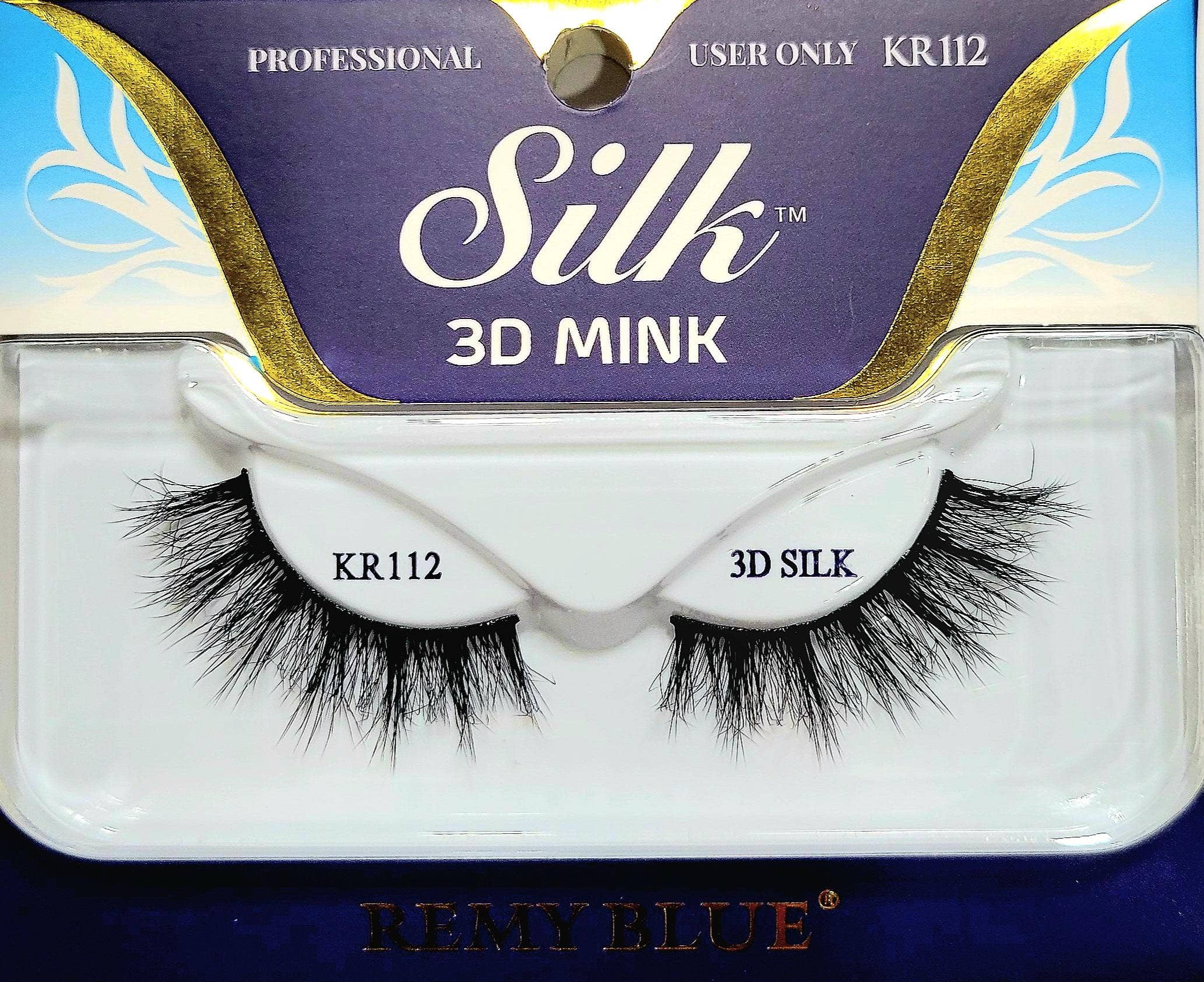 AEsthetic - Venta al por mayor Pestañas postizas - PESTAÑAS DE VISÓN DE SEDA 3D REMY BLUE11