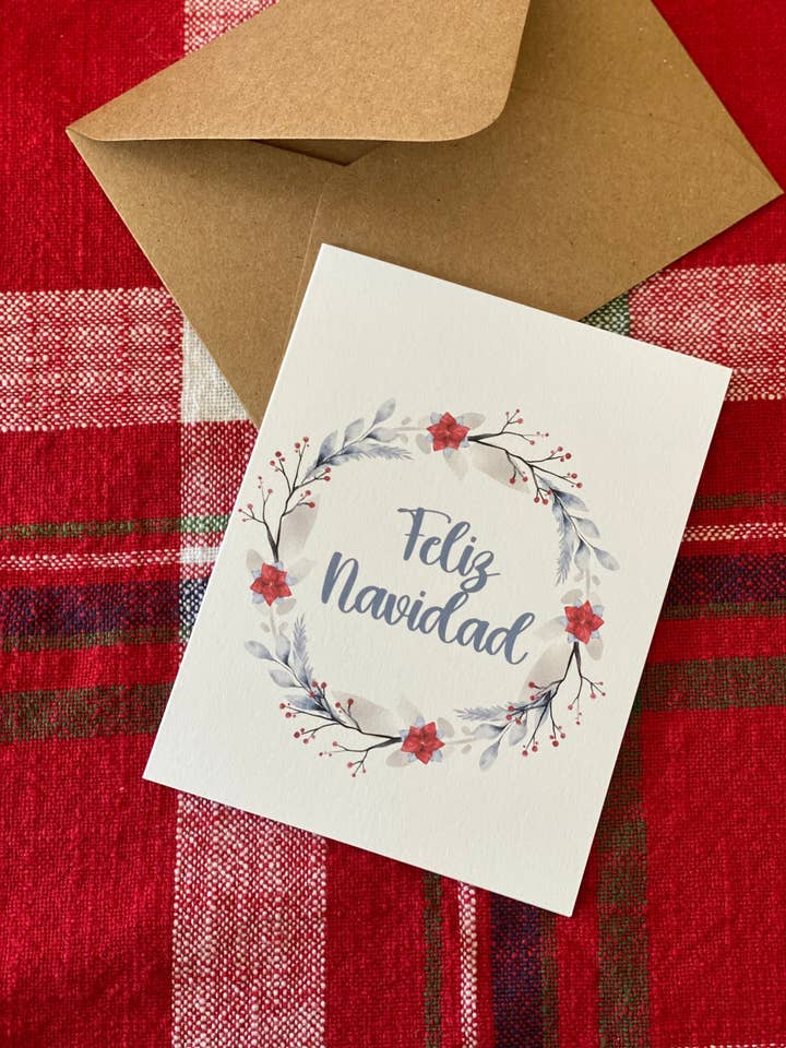 Spanish Christmas Cards | Feliz Navidad | Merry Christmas for wholesale by The Butter and Honey Co.