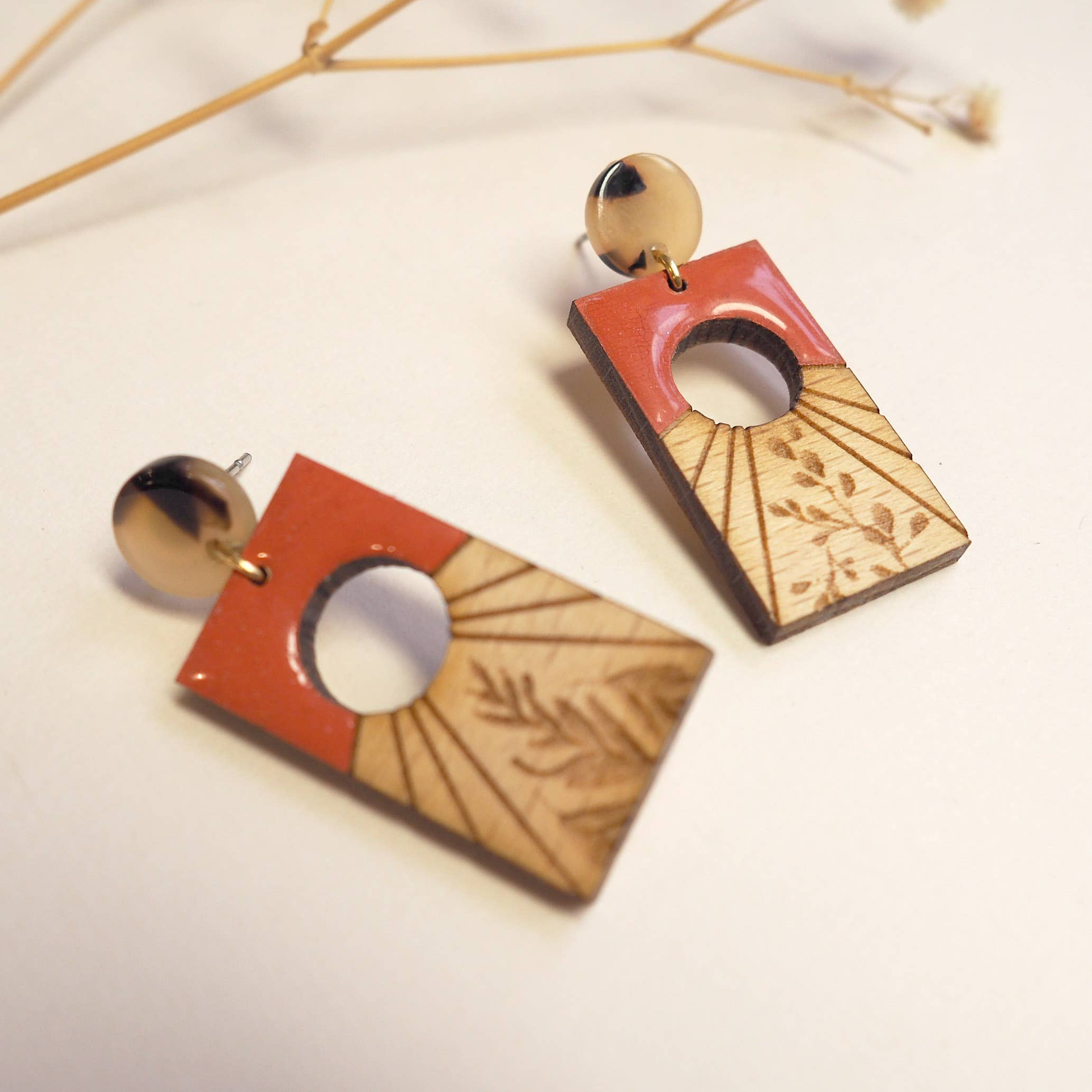 Bewood - Vente Boucles d'oreilles pendantes - Boucles D'Oreilles Carline4