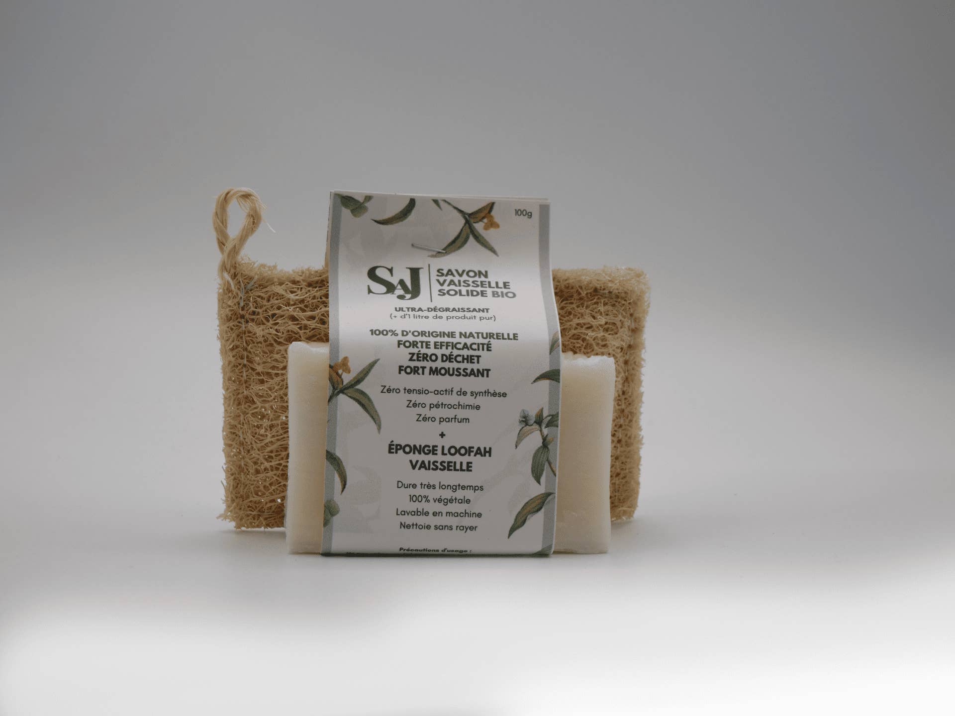 Savonnerie Artisanale du Jura - Wholesale Dish Soap - 100% Natural Dishwashing Product (Sponge+Soap)