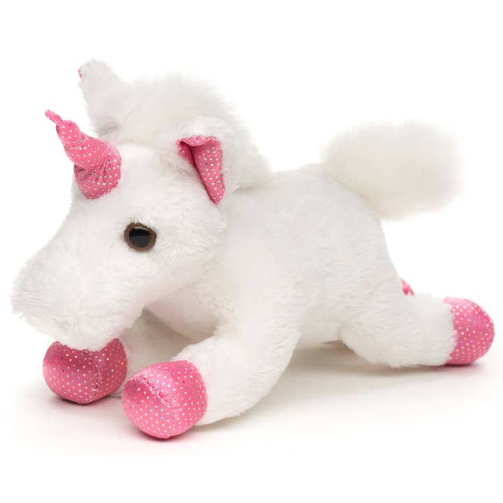 Uni Toys - Wholesale Stuffed/Plush Toy - Kids & Baby - Unicorn Plushie (white) - 18 cm (length) - cuddly/plush toy