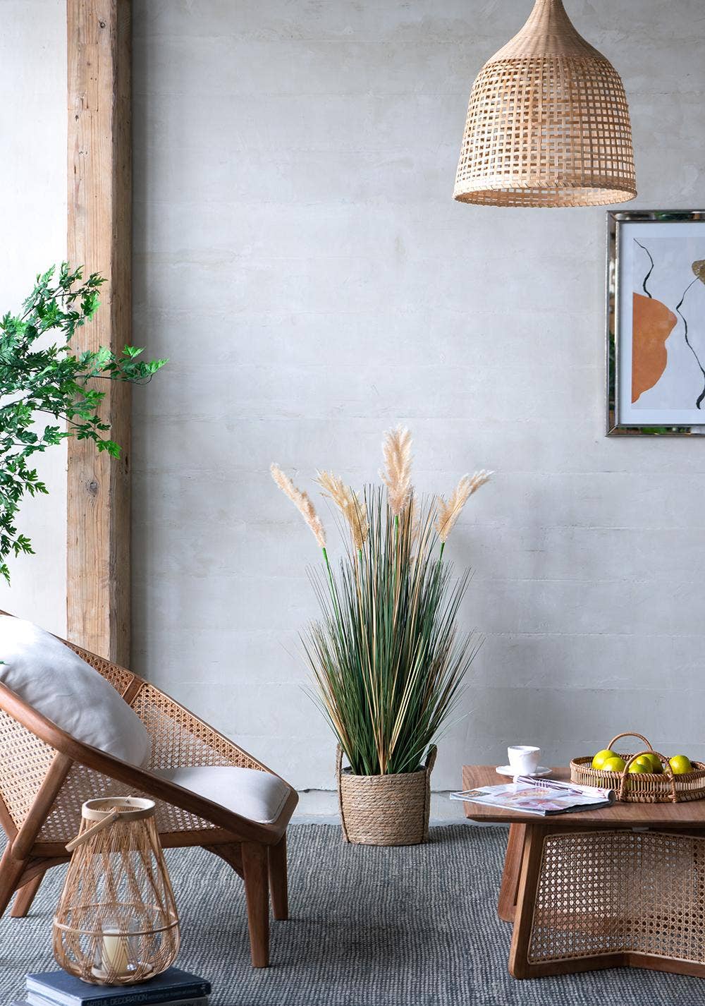 A&B Home Group Inc. - Wholesale Artificial Plant - D14x45"H Potted Pampas Grass Plant7