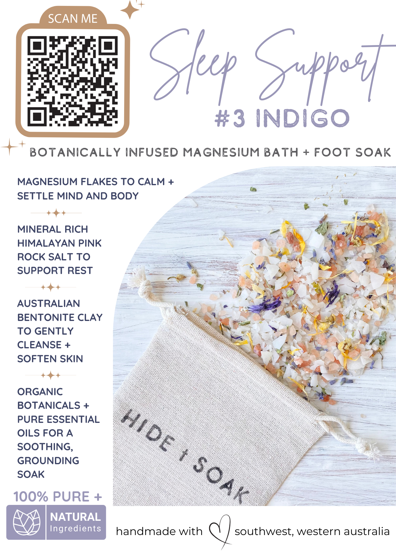 Hide + Soak | Luxurious Bath Soaks & Magnesium Oil – Óleos essenciais de aromaterapia por atacado – Conjunto de Display - Hide + Soak Spa + Wellbeing Collection 4