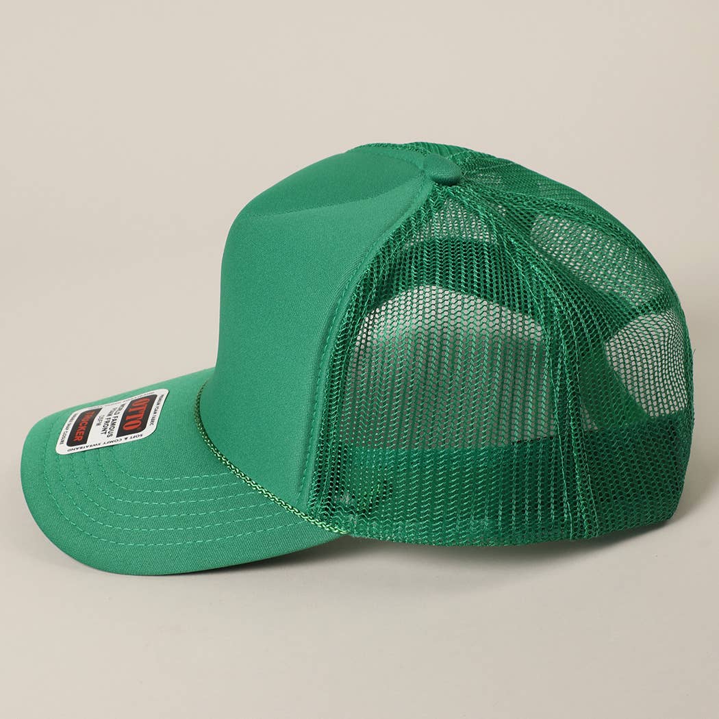 Fashion City - Wholesale Trucker Hat - Unisex - Solid Color OTTO 5-Panel Foam Mesh Back Trucker Hat41