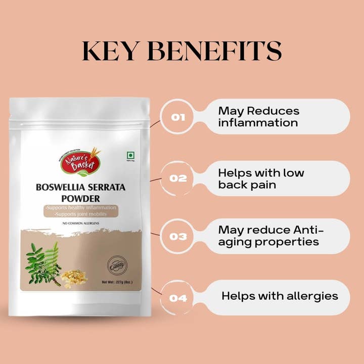 Nature's Basket Boswellia Serrata Pulver - 227g for engroshandel hos Natures Basket