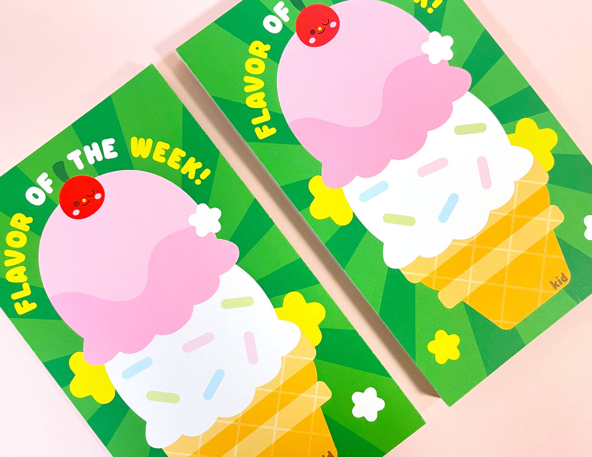 Kidnichols - Wholesale Notepad - Flavor of the Week Notepad | Ice Cream | Kawaii Stationery4