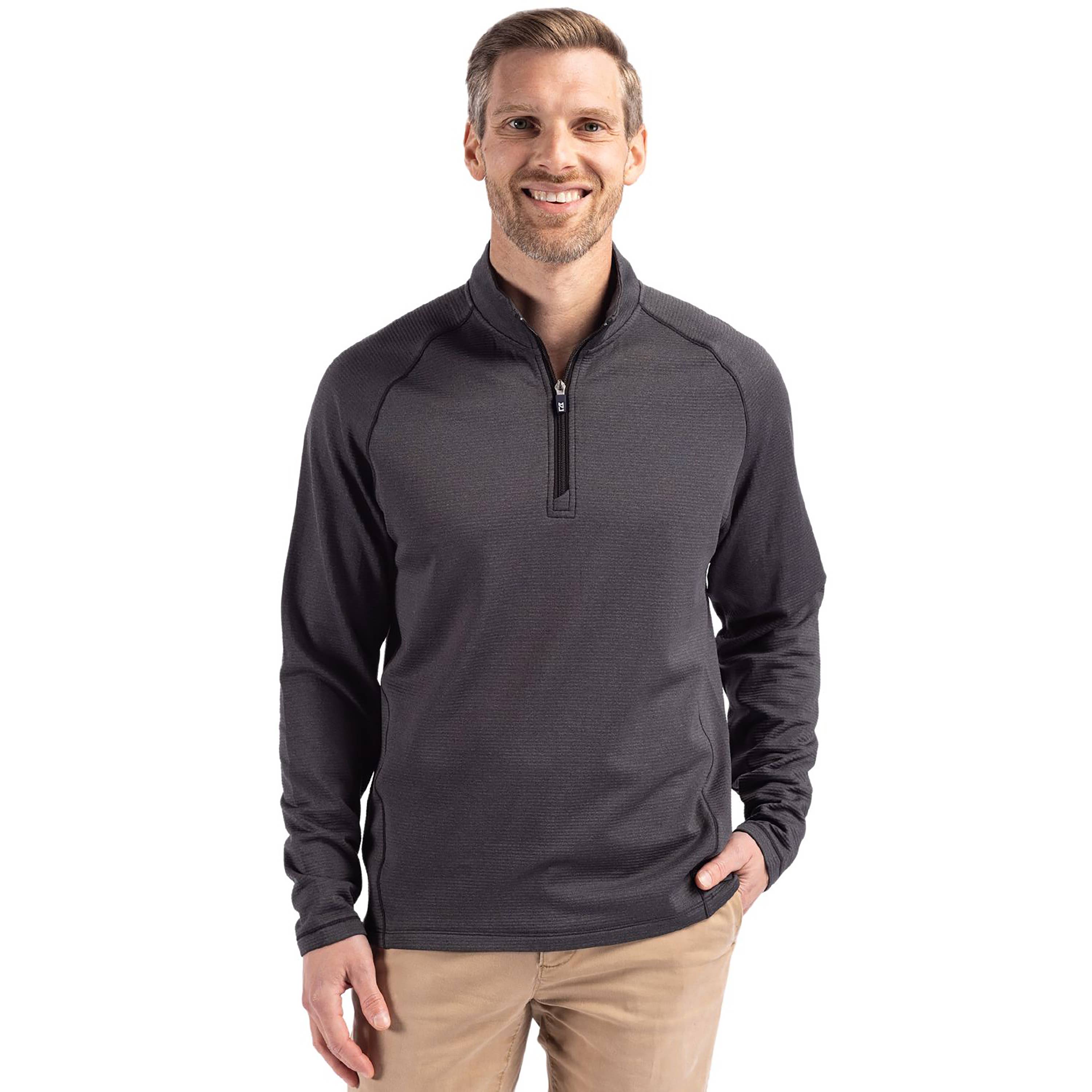 Cutter & Buck - Wholesale Sweatshirt - Men's - Cutter & Buck Peshastin Eco Mens Half Zip Pullover1