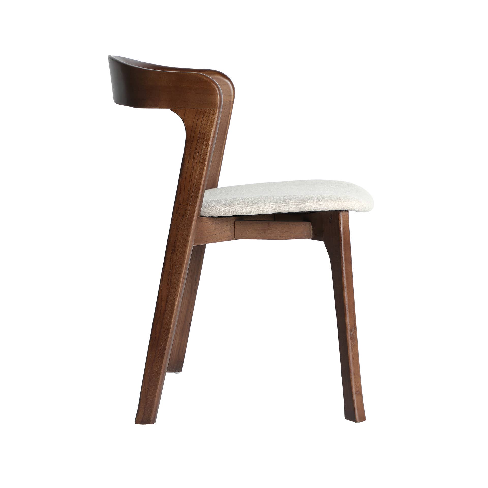 Kodu - Wholesale Chair - Elm wood chair in matte brown color, measuring 51x59x79cm1