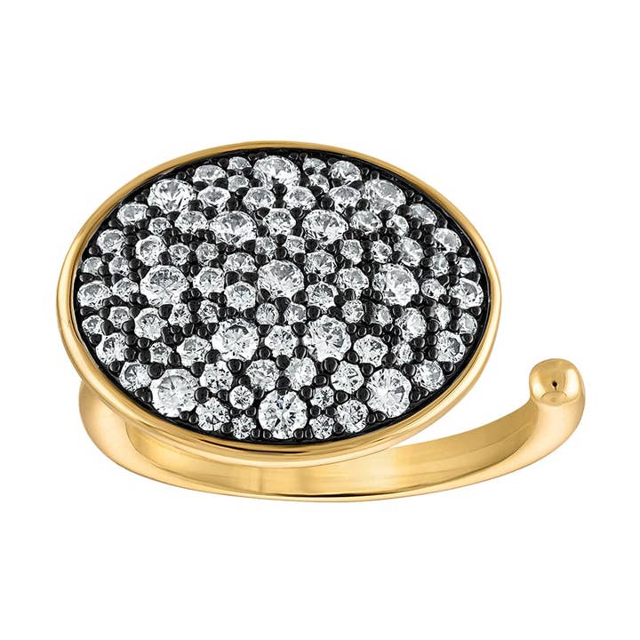 Anillo Pavé Ovalado para venta al por mayor de Josefina Jewels