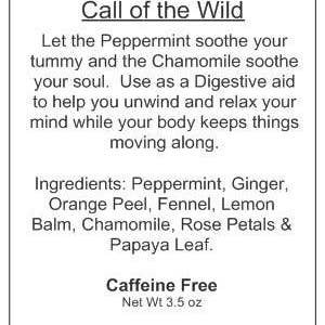 Mackinac Tea & Spice llc - Wholesale Loose Tea - Call of the Wild Peppermint Chamomile De-Stress Tea