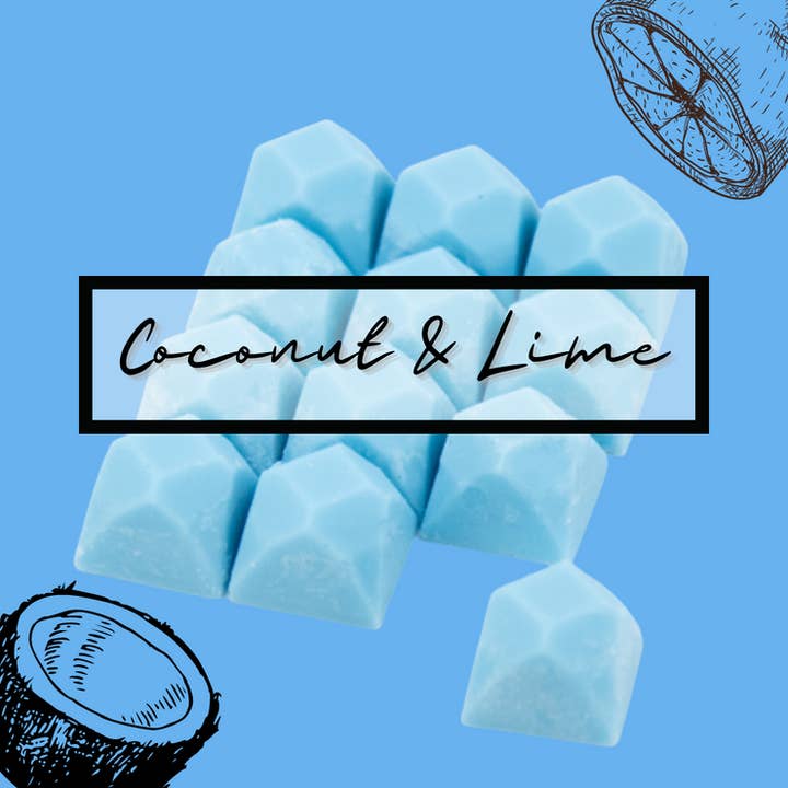 Coconut & Lime 60g Gemstone Soy Wax Melt Pack for wholesale by Callan Candles