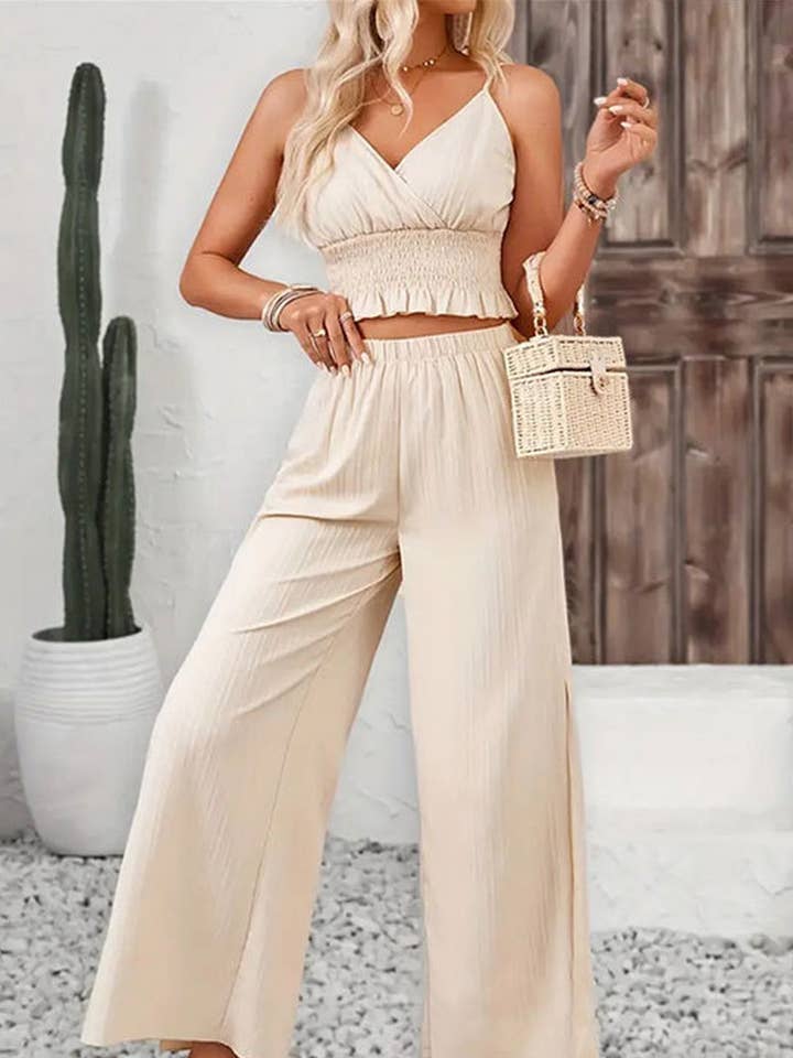 CWSS1120_SUMMER STRAIGHT SLIT CASUAL TWO-PIECE for wholesale by NINEXIS