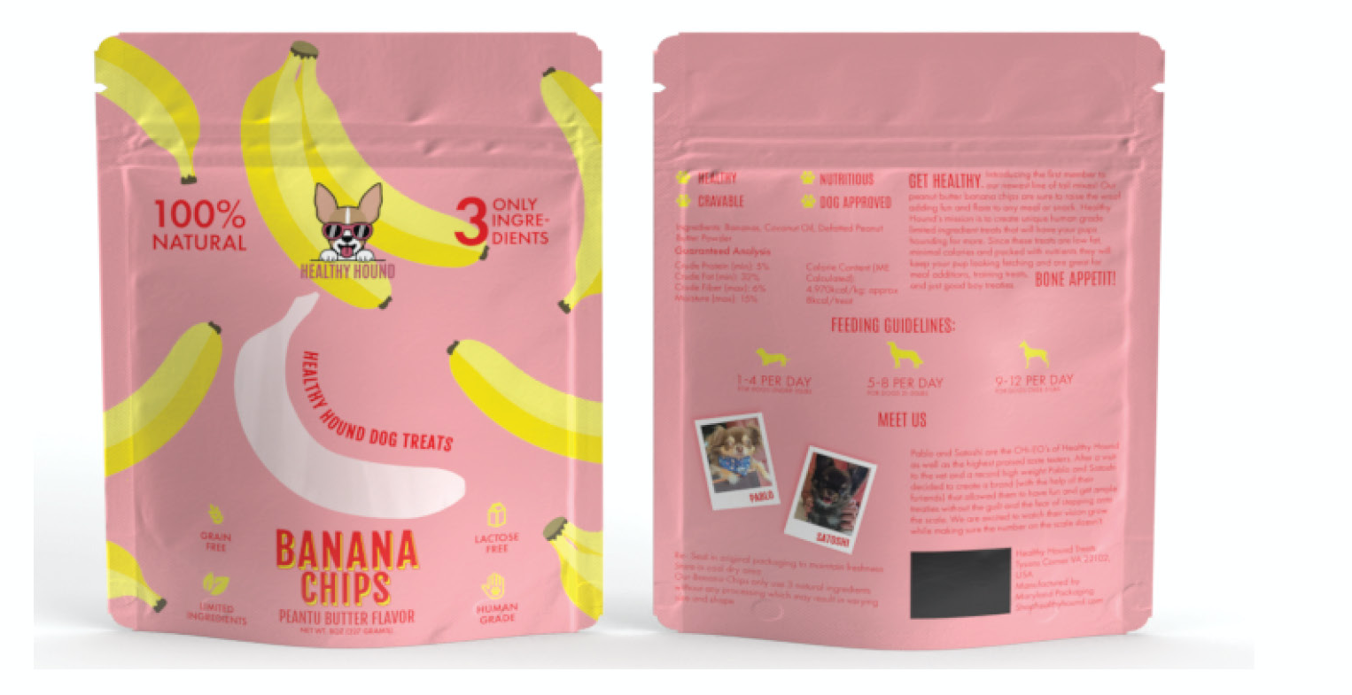 Healthy Hound - Vendita all'ingrosso Snack - Cani - Snack per cani con banana e burro di arachidi8