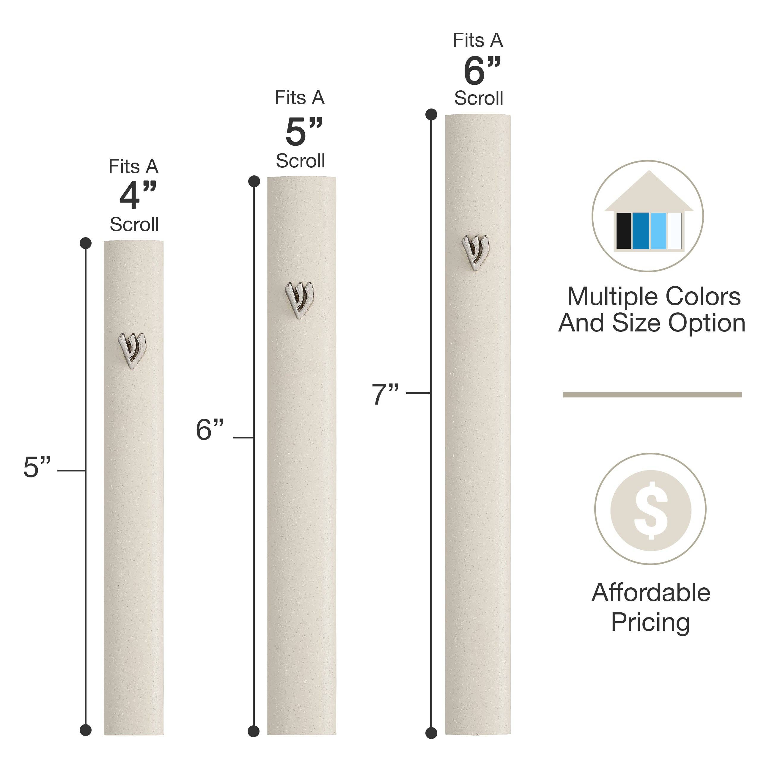 A&S Mezuzot - Vente Décorations de table - Étui Mezouza en aluminium21