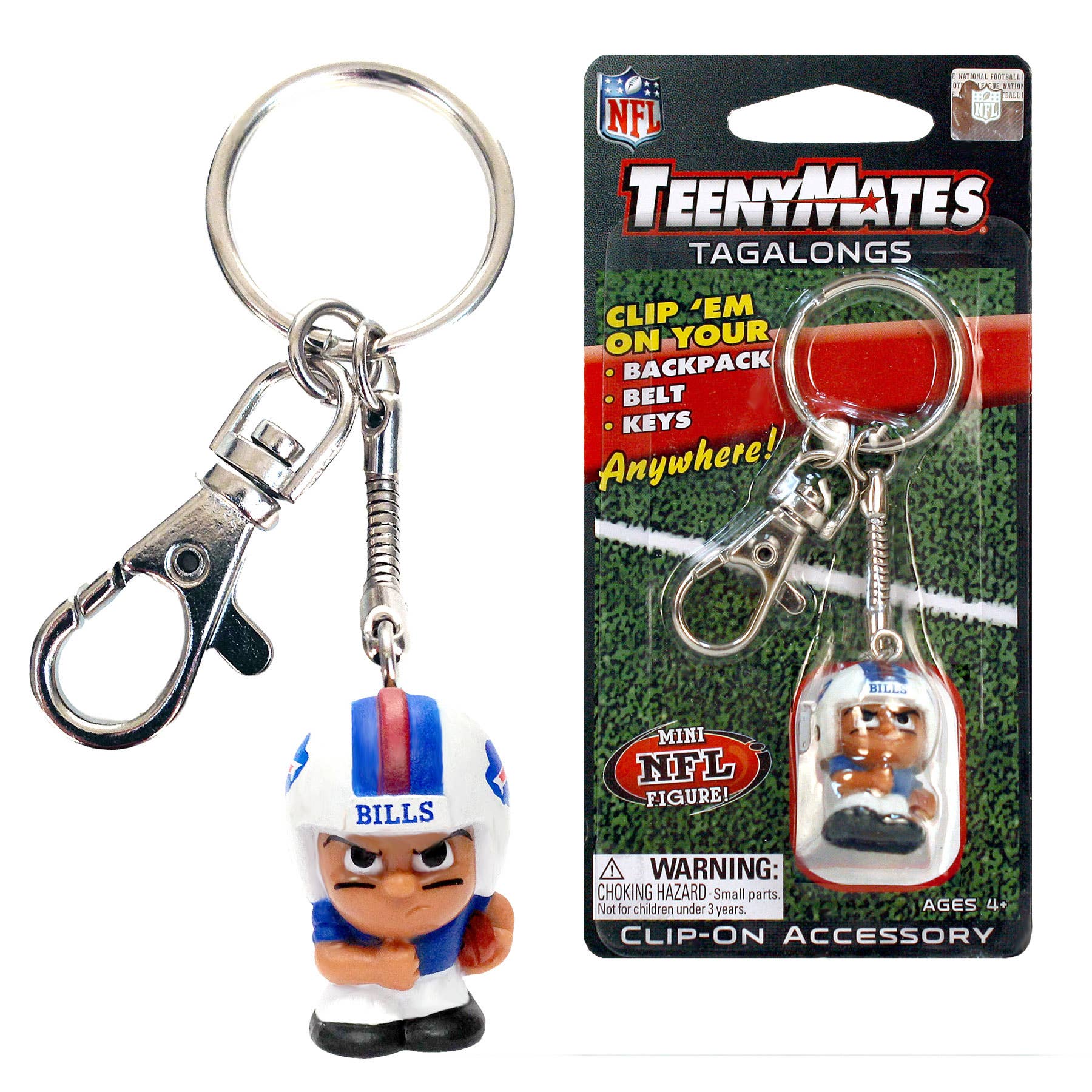 Party Animal, Inc. - Wholesale Keychain - Unisex - Buffalo Bills TeenyMate Tagalongs Keychain1