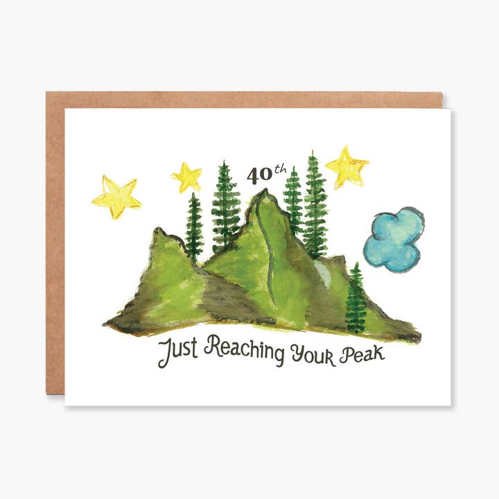 40e verjaardagskaart, verjaardagskaart voor wholesale door ColorOnTheCrib Inc.