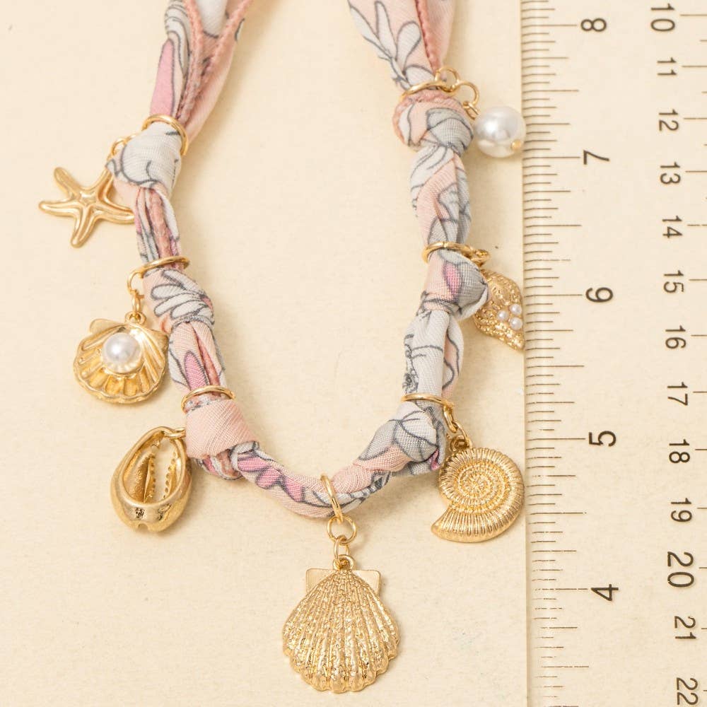 Anarchy Street – wholesale Pendant/charm necklace – Sea Life Charms Bandana Necklace1