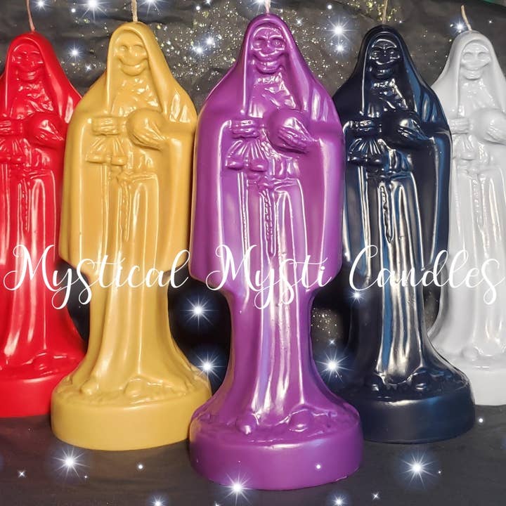 Grande Santa Muerte (couleur unie) - Vente en gros pour la vente par Mystical Mysti Candles