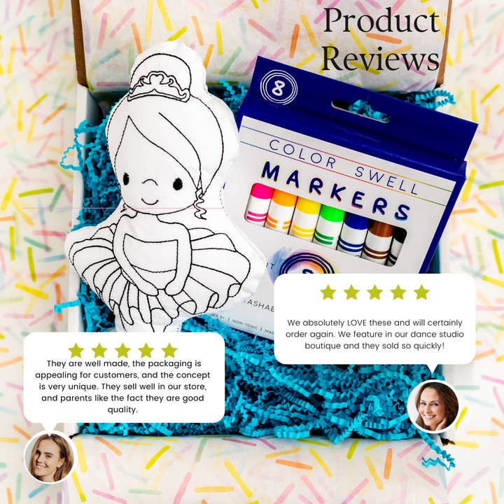 Tiny Owls Gift Co. - Wholesale Coloring Book - Kids & Baby - Christmas Tree Doodle Coloring Activity Kit