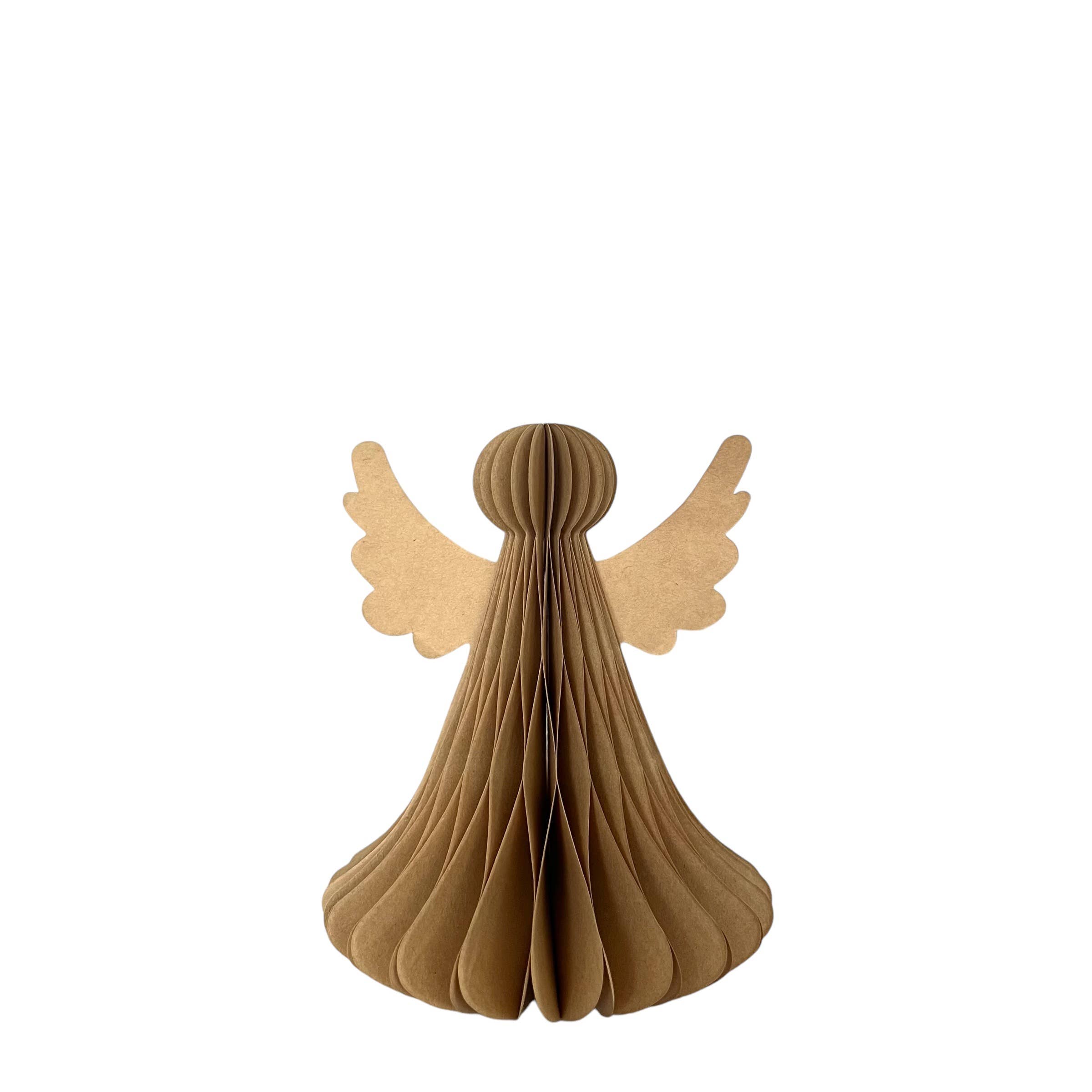 De Lange Tafel - Wholesale Christmas Decoration - Honeycomb Christmas decoration angel · kraft