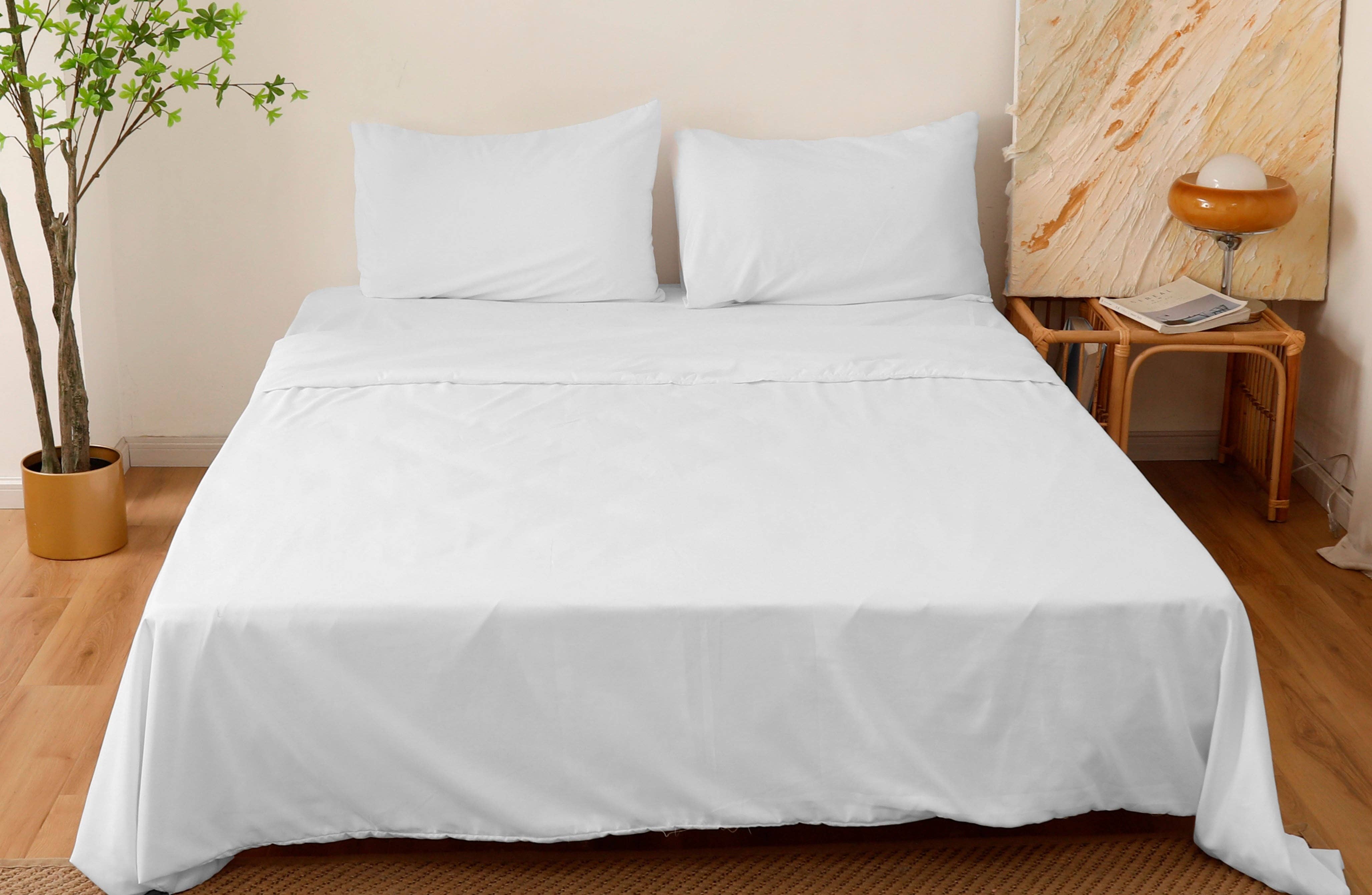 BOD HOME - Vendita all'ingrosso Set di lenzuola - Set completo per letto semplice grigio chiaro2