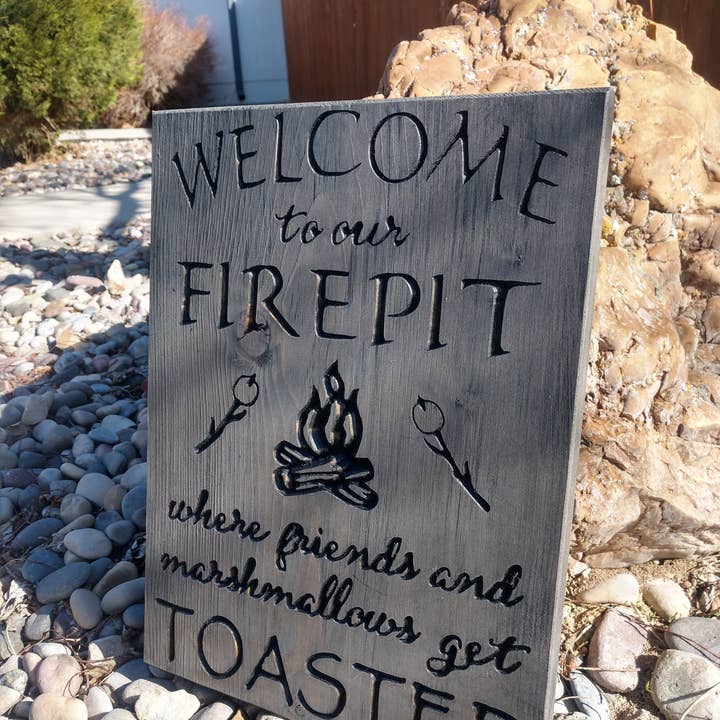 Knotty Pine Woodworks - Wholesale Outdoor Sign - Firepit Toasted5