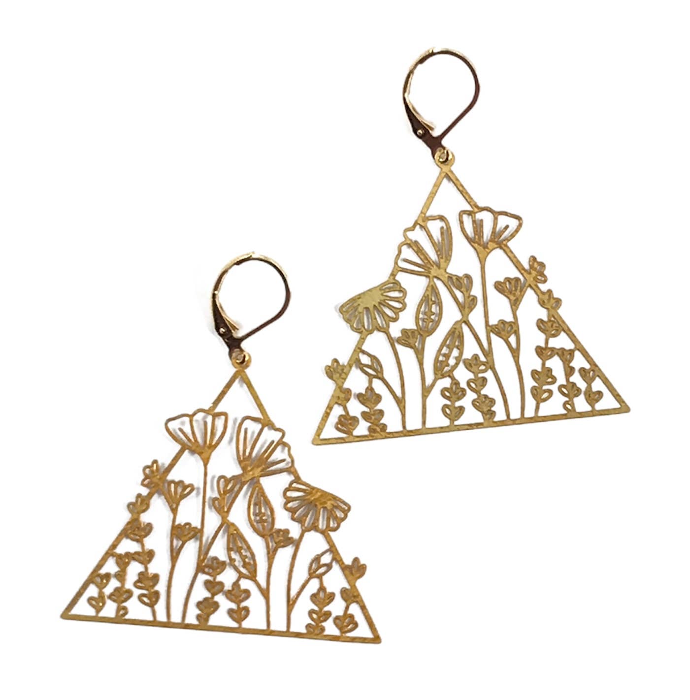 Dreamspirit – wholesale Dangle earrings – Brass Garden Earrings1