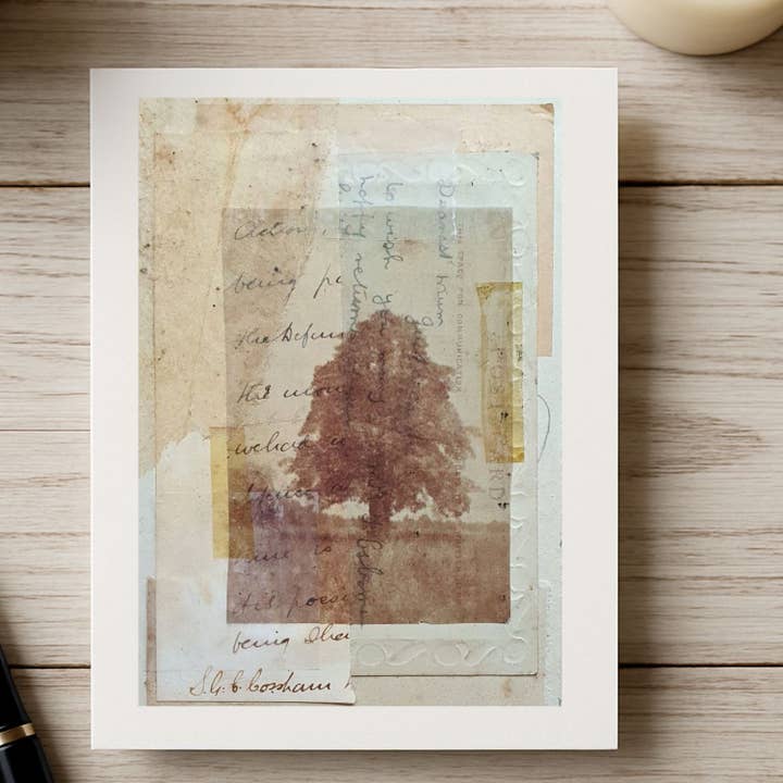 The Oak Greetings Card, Pack Of 10 for wholesale by Kin Press Cards