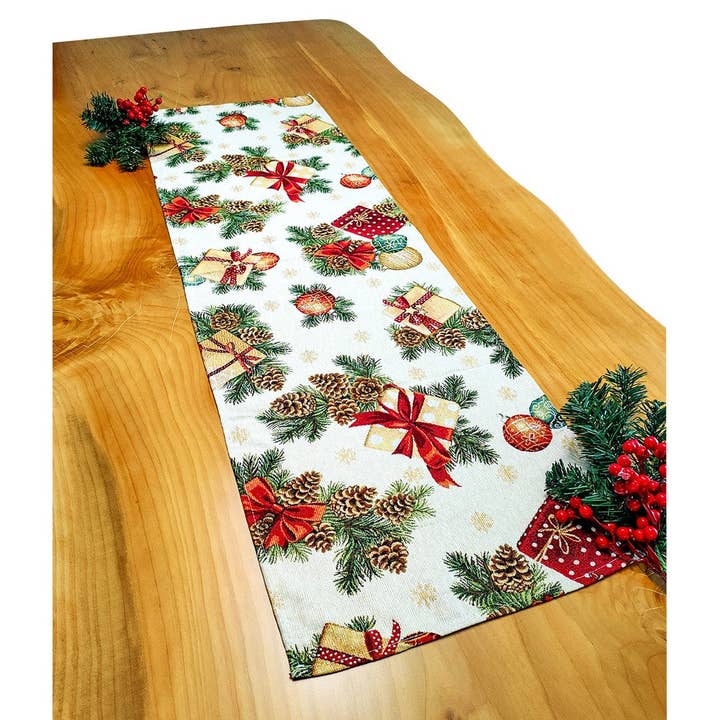Almatex srl - Wholesale Table Runner - GOBELINE CHRISTMAS Strip2