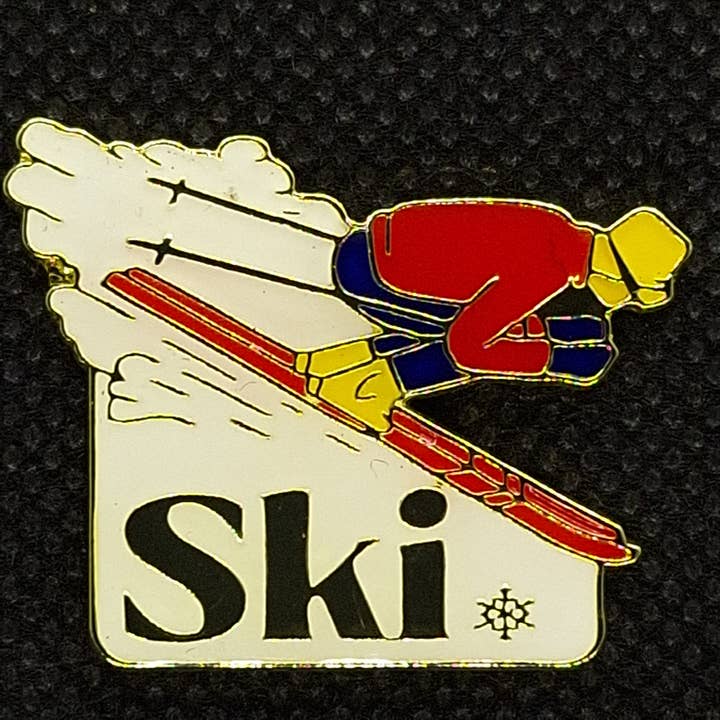 Fantastic Souvenirs, Gifts & Collectibles - Wholesale Lapel Pin/Button - Pin - Retro Vintage 'Ski'