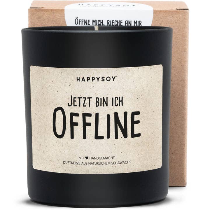 Bougie parfumée | OFFLINE - Bougie pour la vente par Happysoy