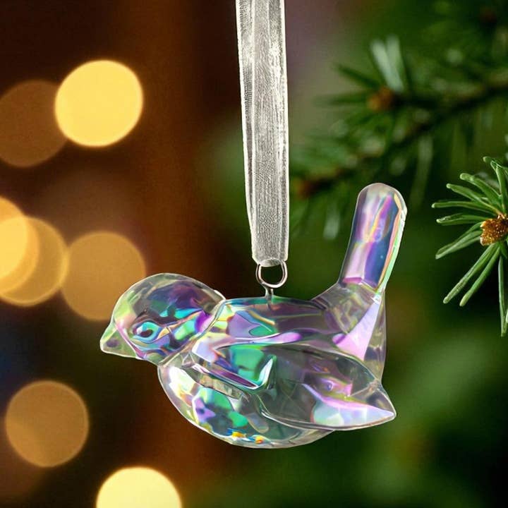 2.4" Acrylic AB Bird for wholesale on Faire0