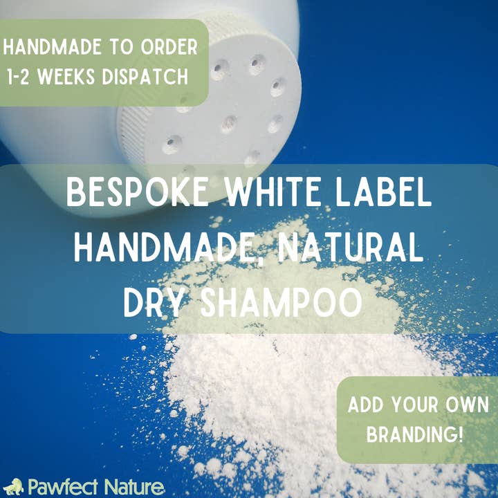 White Label Custom Dry Shampoo / Doggy Deodorant for wholesale by Pawfect Nature US