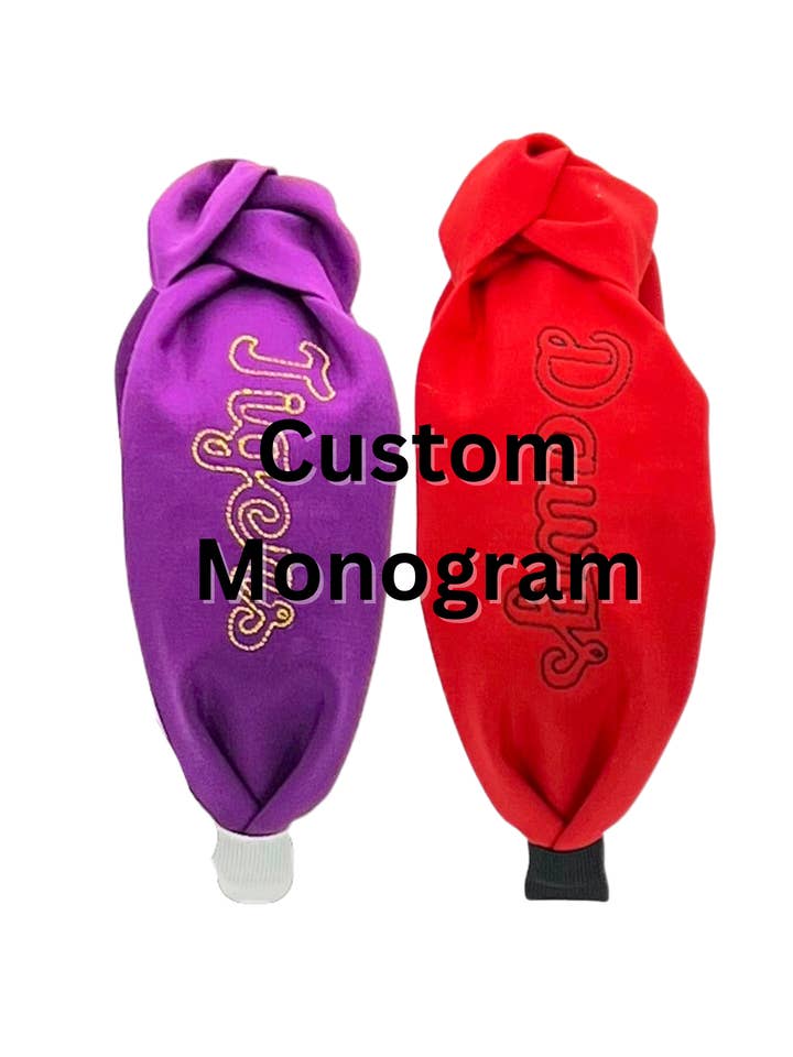 Custom Monogram for wholesale by Pretty Happies