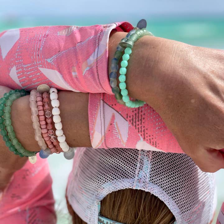 Jo Bird Jewelry - Venta al por mayor Pulsera de cuentas - Pulsera elástica One Well - Aguamarina4