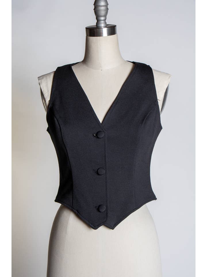 Heart of Haute - Wholesale Suit Vest - Women's - Veronica Vest - Black3