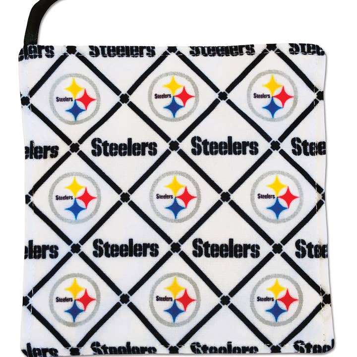 Michaelson Entertainment-Childrens Sports Board Books & Toys - Wholesale Crinkle Tag Toy - Baby - Rally Paper Diamond - Pittsburgh Steelers
