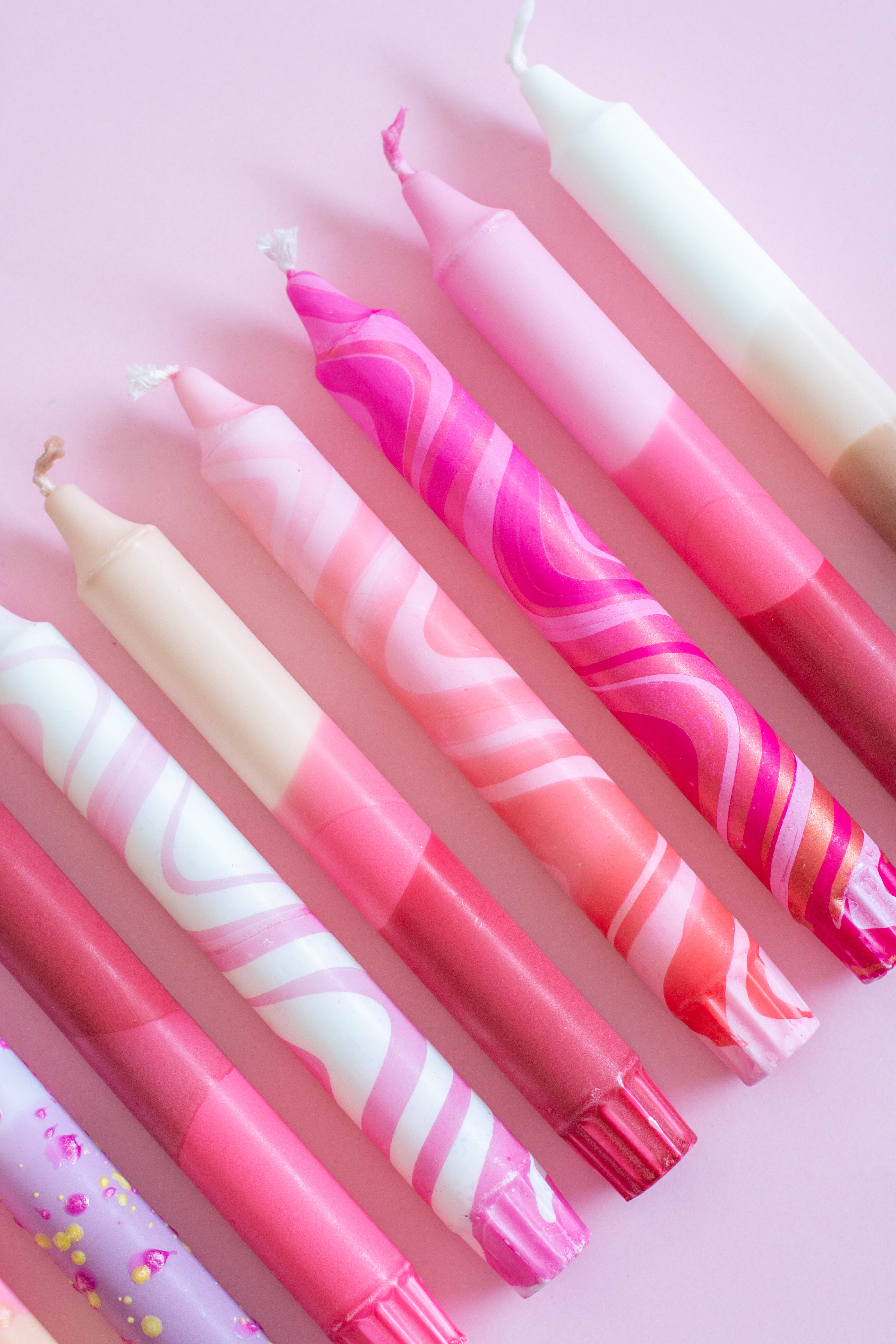 Nordtrice - Wholesale Tapered Candle/Candlestick - Taper candles box - Pink Valentines Mix7