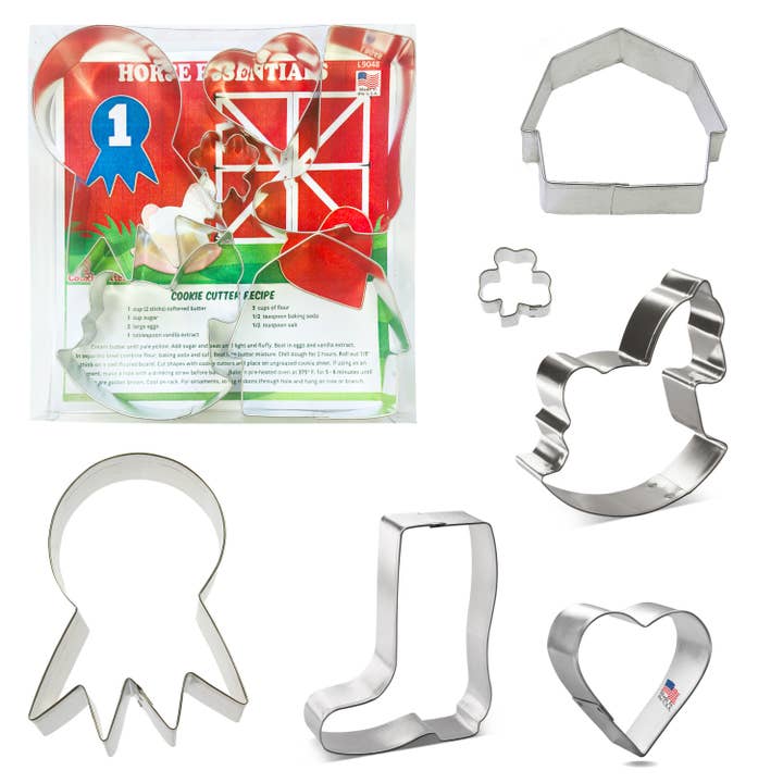 Set di Tagliabiscotti Essenziali per Cavalli 6 Pezzi L9048 per la vendita all'ingrosso da parte di CookieCutter.com
