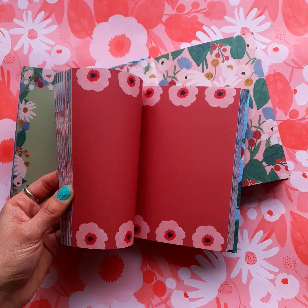 Roger La Borde - Wholesale Journal/Diary - Big Pink Illustrated Journal  - AS 05615