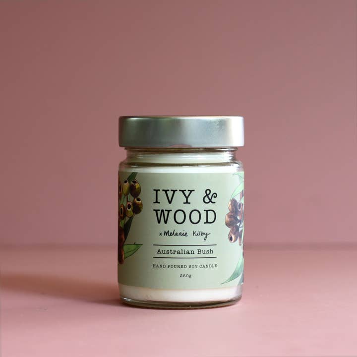Ivy & Wood - Wholesale Jar/Filled Candle - Australiana: Australian Bush Soy Candle5