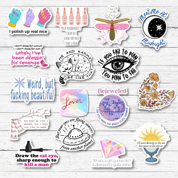 Oily Graphic Creations - Wholesale Sticker - Kept You Like an Oath- Taylor Swift Lyrics Stickers/Magnet