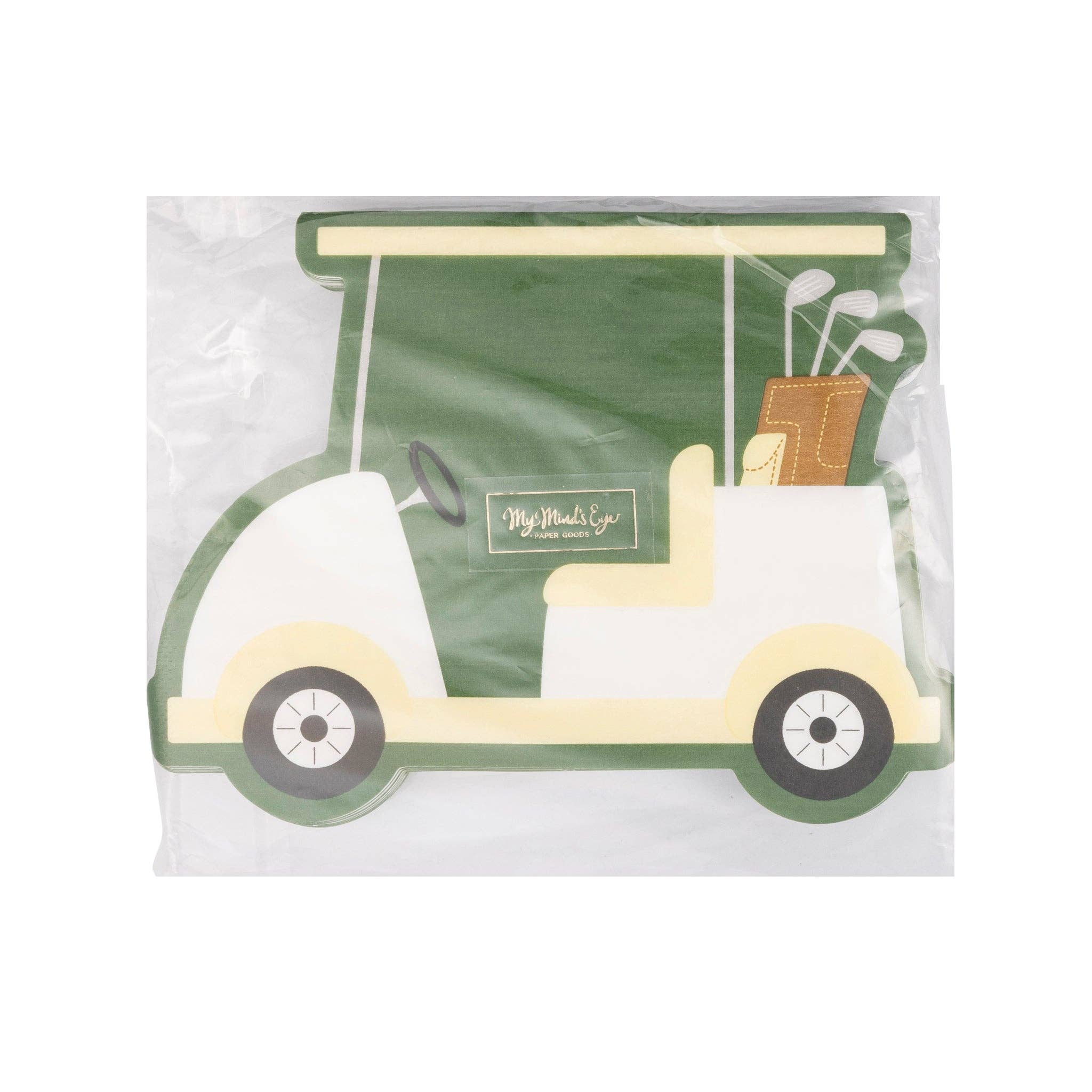 My Mind’s Eye - Wholesale Disposable Napkin - GLF1139 - Golf Cart Shaped Napkins4