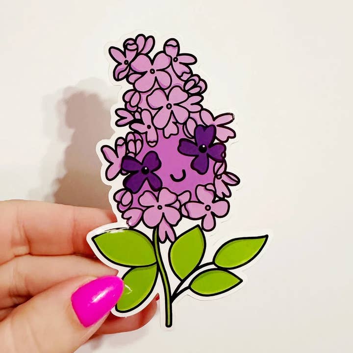 Sticker | Cutie Lilac | 4" Vinyl Sticker for wholesale by Lanni Made