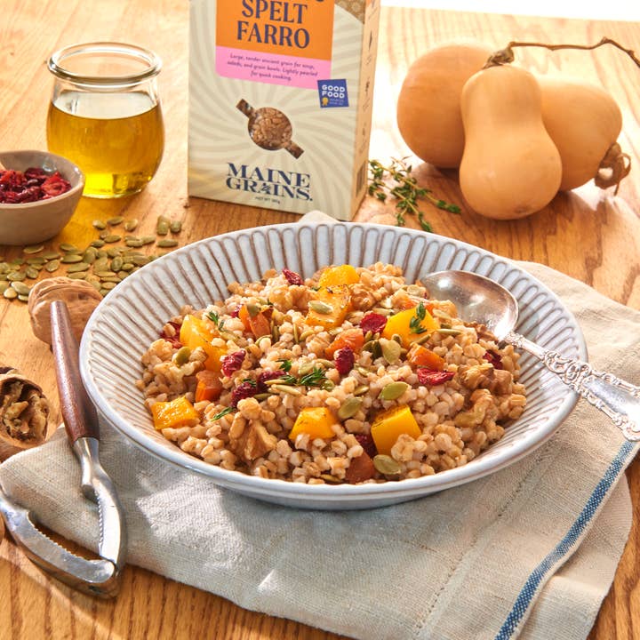Maine Grains - Wholesale Whole Grains - Organic Spelt Farro / Case of 64
