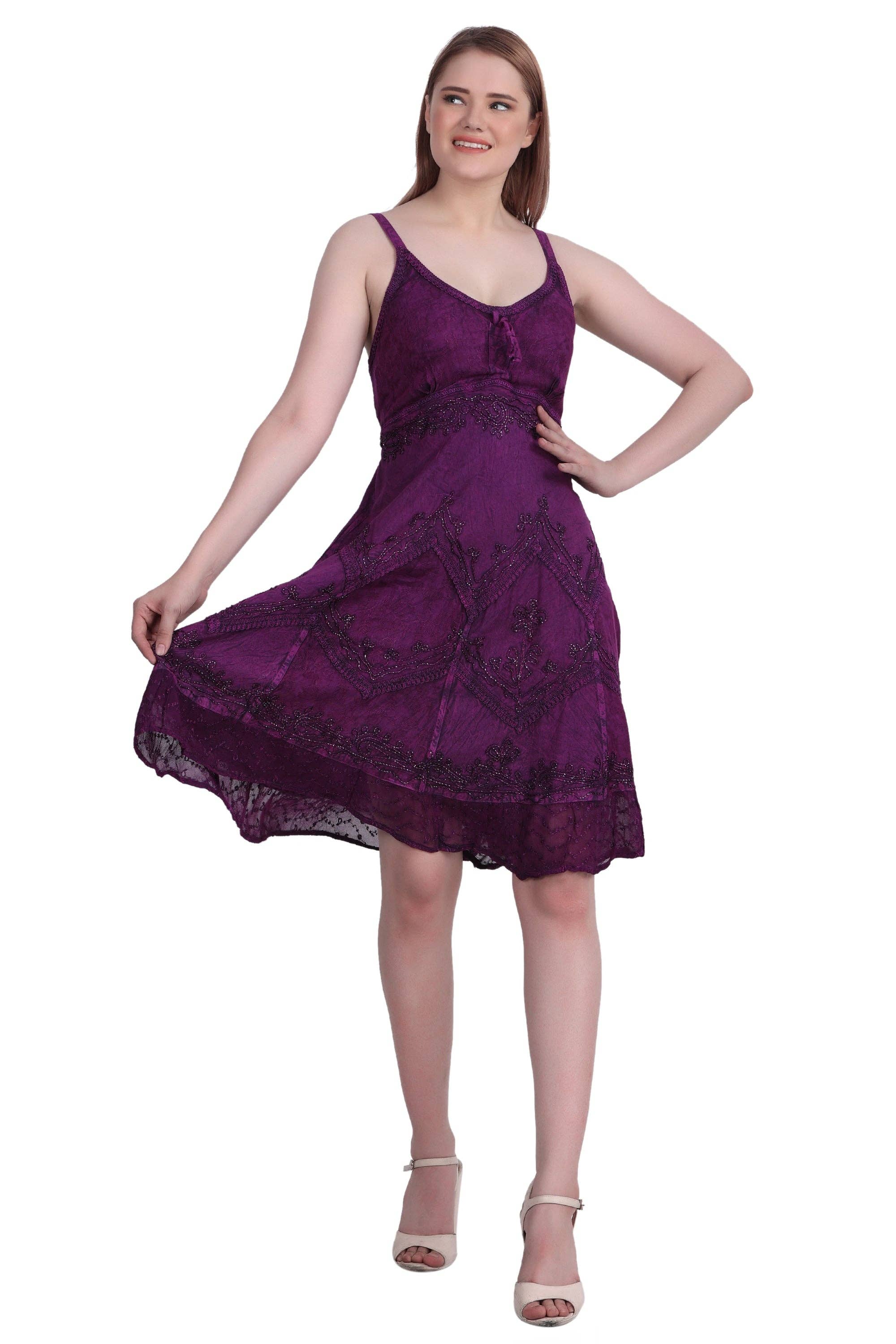 Advance Apparels - Vente Robe – femme - Robe mi-longue délavée à l'acide 130432