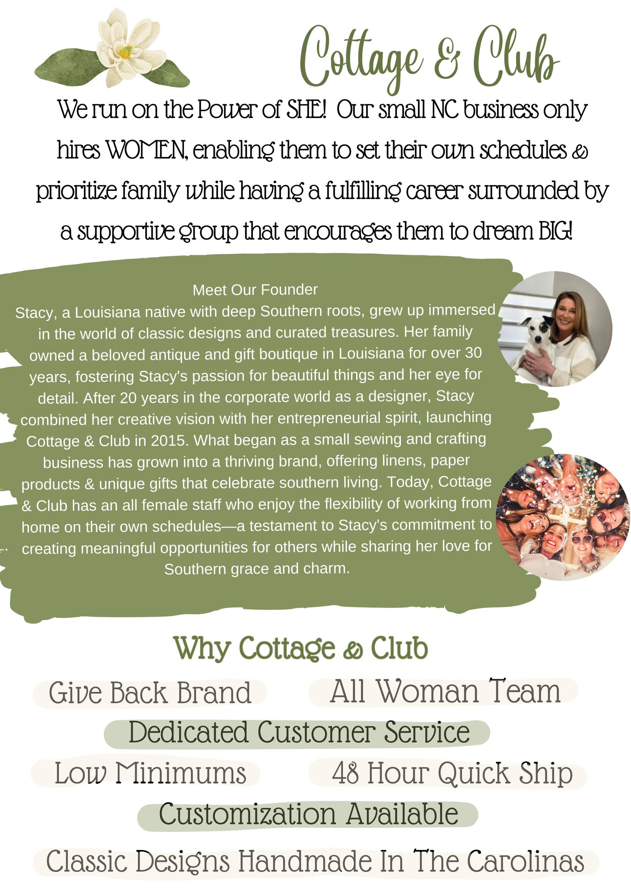 Cottage & Club - Wholesale Tea Towel - Preppy Patriotic Tea Towel Set | Red, White & Blue American Decor | 4th of July Decorations  Pontoon Boat Custom Name Kitchen Decor Gift6