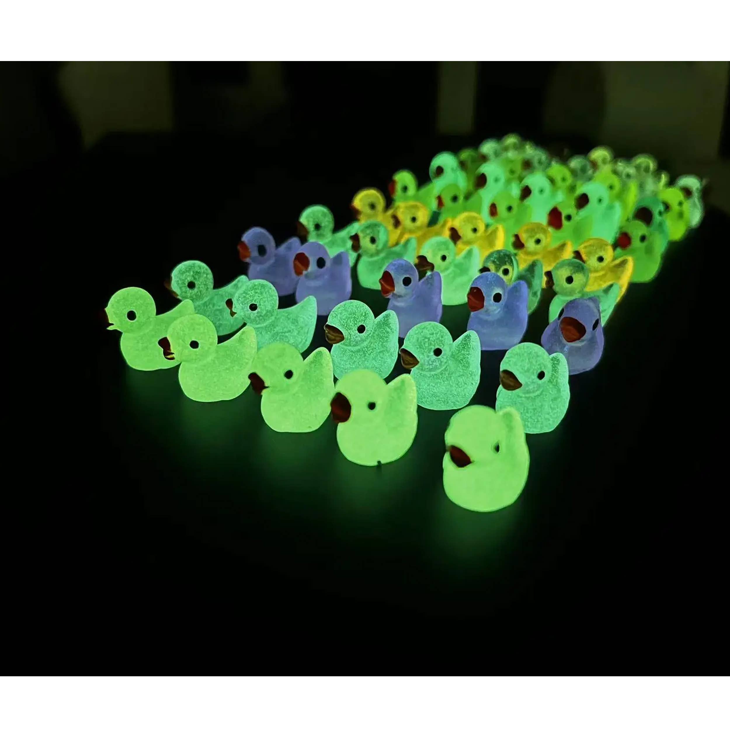 La Bella Monte - Vente Figurine décorative - Mini canards en résine lumineux pour décoration intérieure4